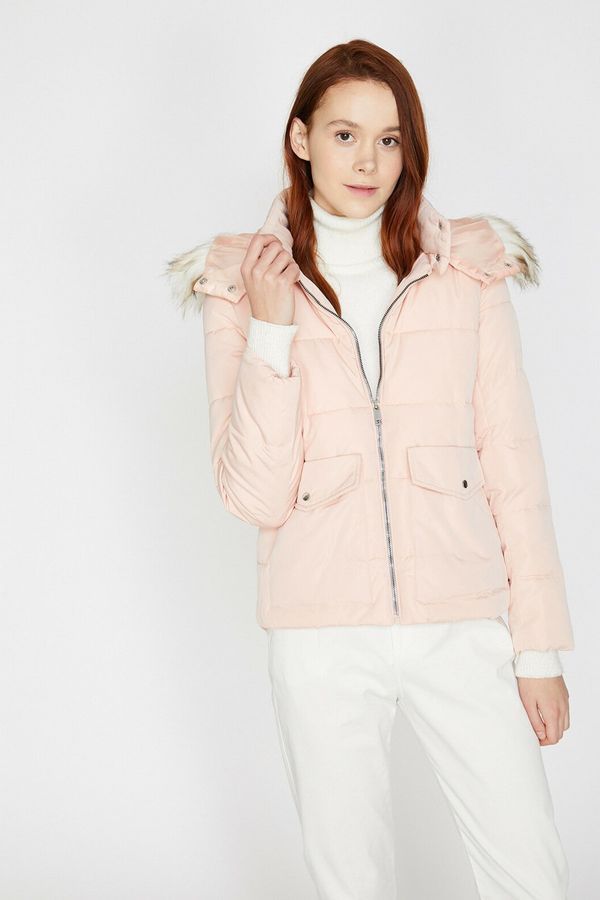 Koton Koton Winter Jacket - Pink - Puffer