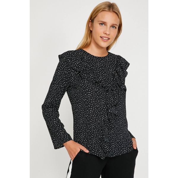 Koton Koton Women's Black Polka Dot Blouse