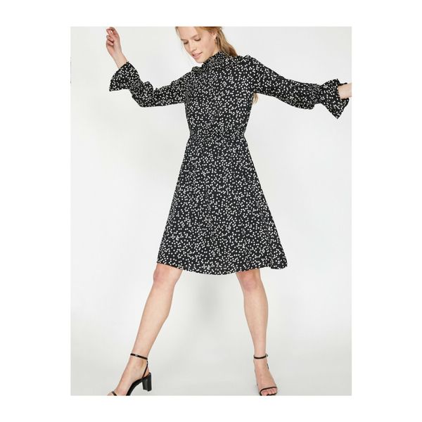 Koton Koton Women's Black Polka Dot Dress