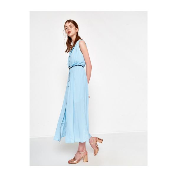 Koton Koton Women's Blue Belted Dress