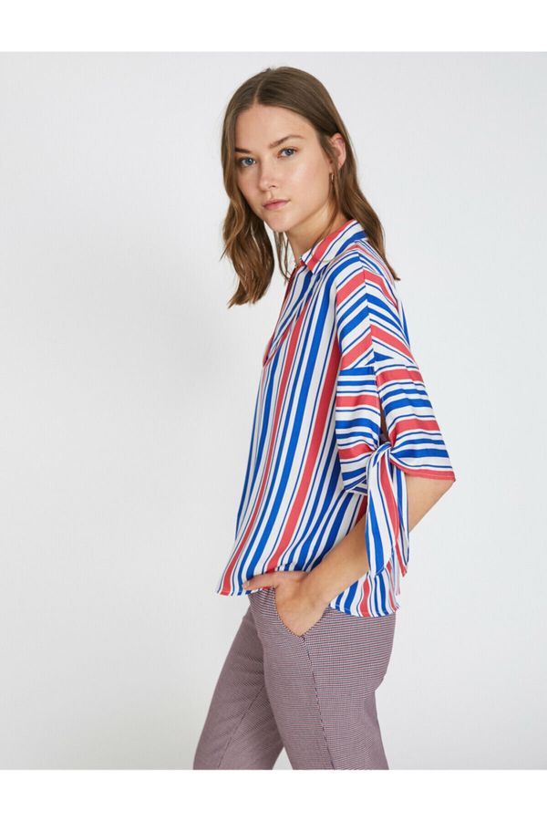 Koton Koton Women's Blue Striped Blouse