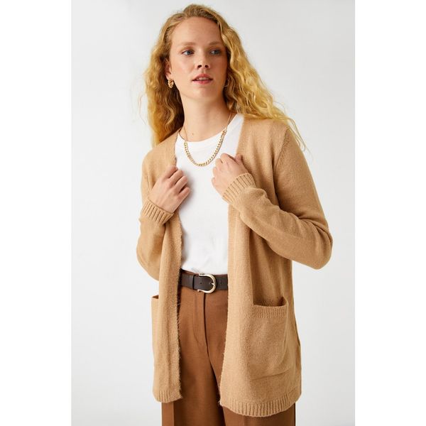 Koton Koton Women's Camel Hair Cardigan