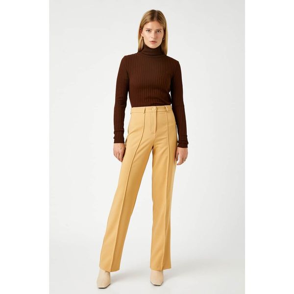 Koton Koton Women's Camel Hair Trousers