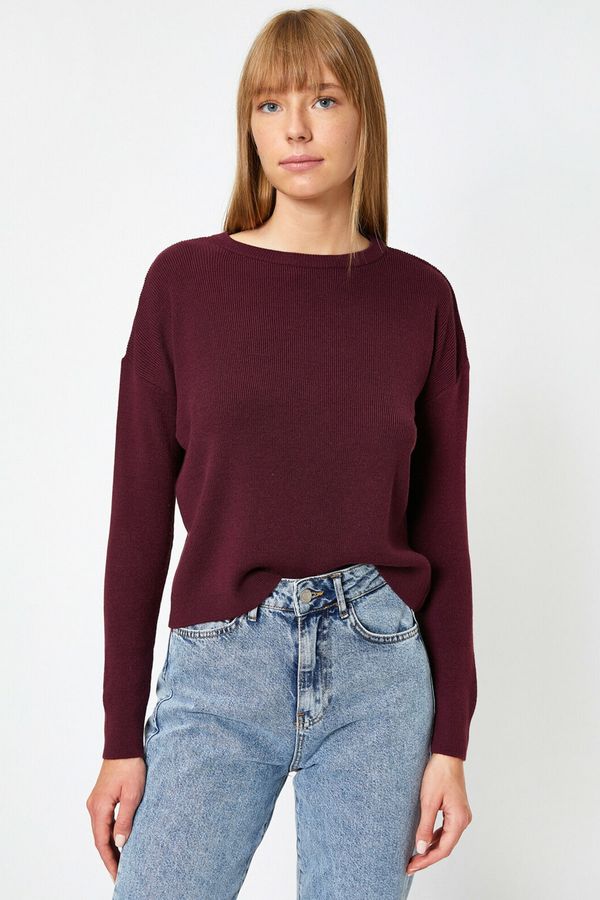 Koton Koton Women's Claret Red Sweater