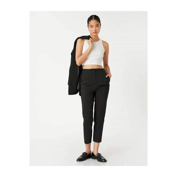 Koton Koton Women's Classic Trousers Black