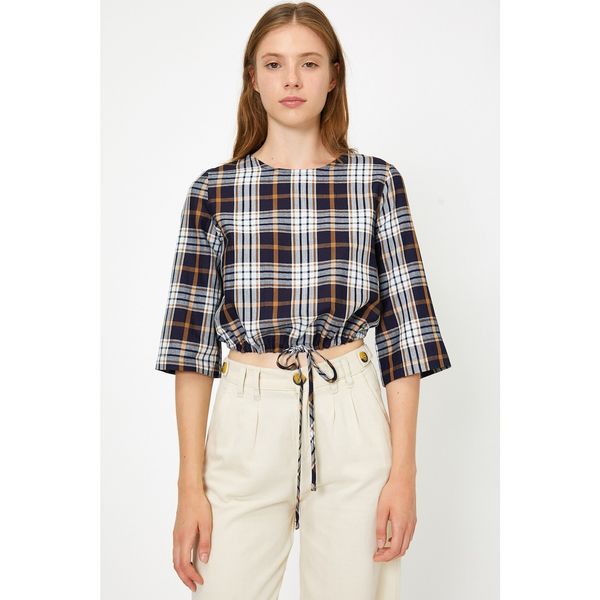 Koton Koton Women's Colorful Plaid Check Blouse