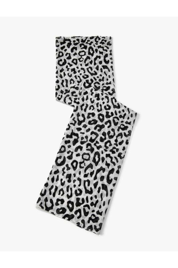 Koton Koton Women's Leopard Patterned Scarf 90x90cm