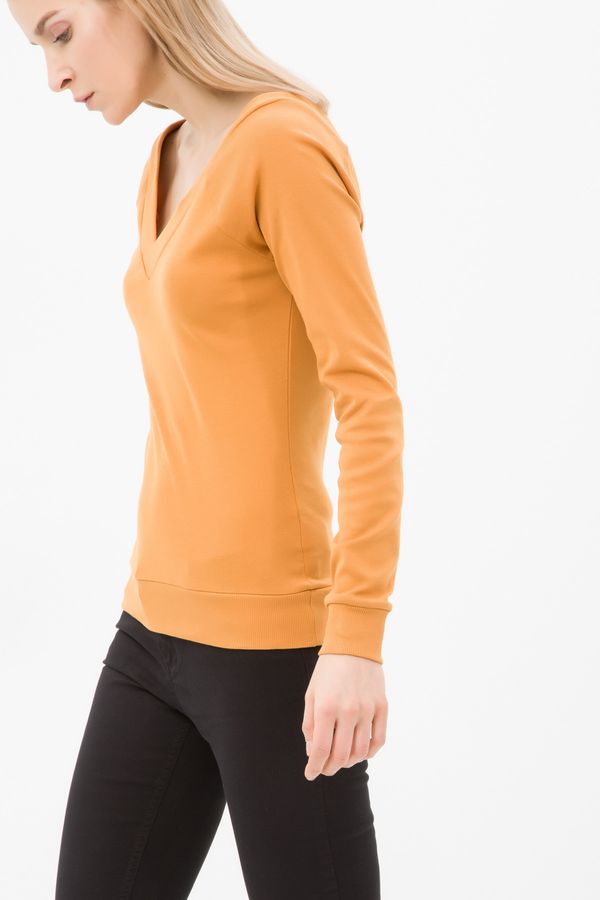 Koton Koton Women's Mustard Long Sleeve T-Shirt