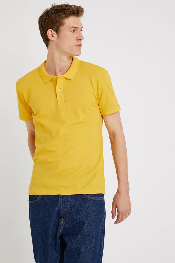 Koton Koton Żółty T-shirt męski
