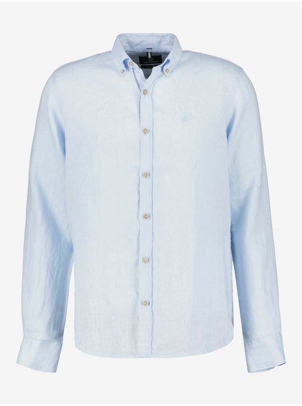Lerros Light blue men's linen shirt LERROS - Mens