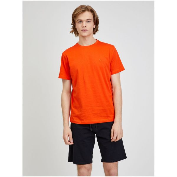 Lerros Orange men's basic T-shirt LERROS - Men