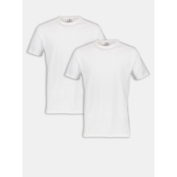 Lerros Set of two white men's basic T-shirts LERROS - Men's