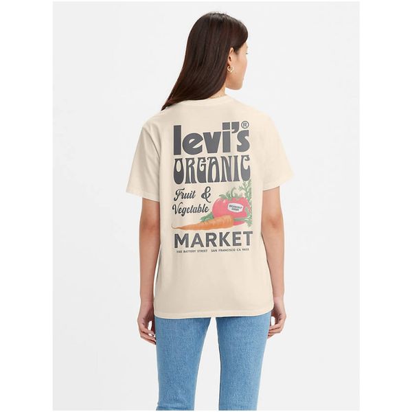 Levi's® Levi&#39;s Cream Women&#39;s T-Shirt with Levi&#39;s® Print - Women