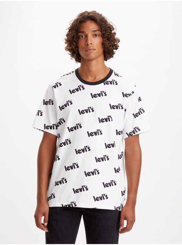 Levi's® Levi&#39;s White Men&#39;s Patterned T-Shirt Levi&#39;s® Poster - Men