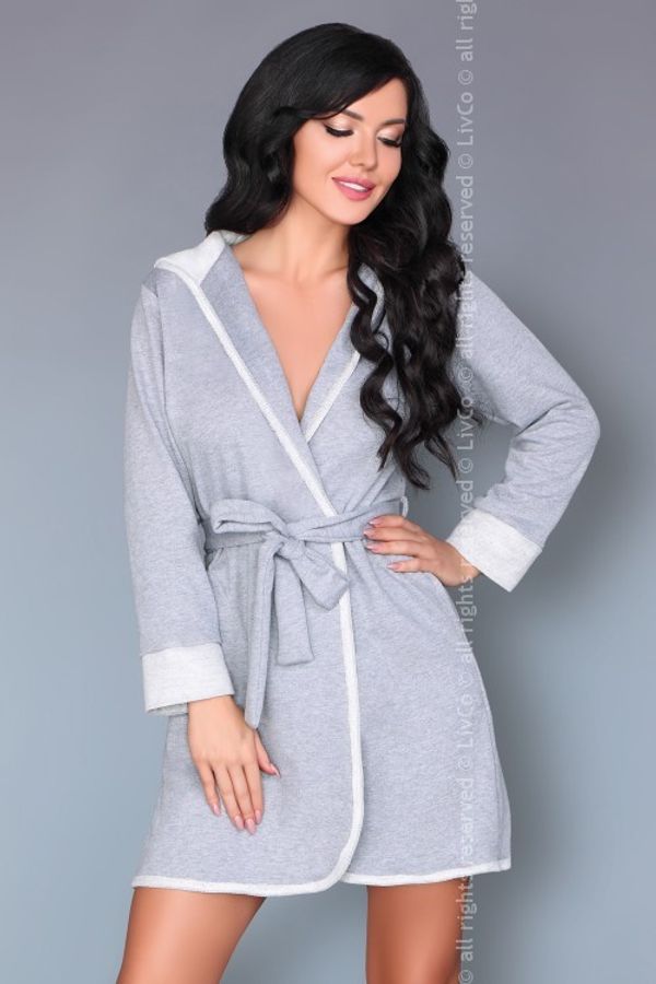 LivCo Corsetti Grey bathrobe Jayanti