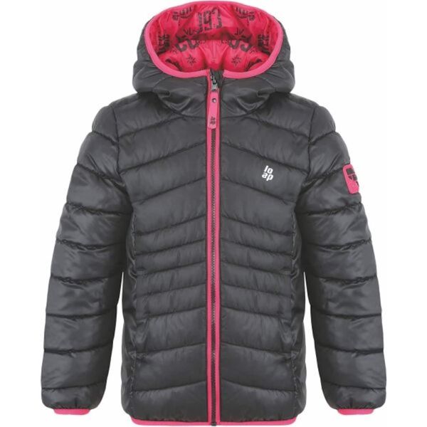 LOAP Children's winter jacket LOAP INTERMO Black/Pink