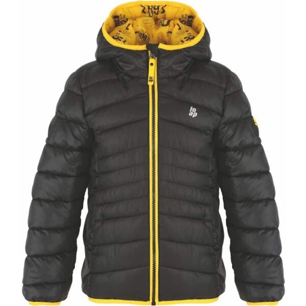 LOAP Children's winter jacket LOAP INTERMO Black/Yellow