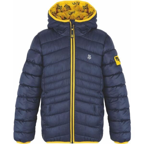 LOAP Children's winter jacket LOAP INTERMO Blue/Yellow