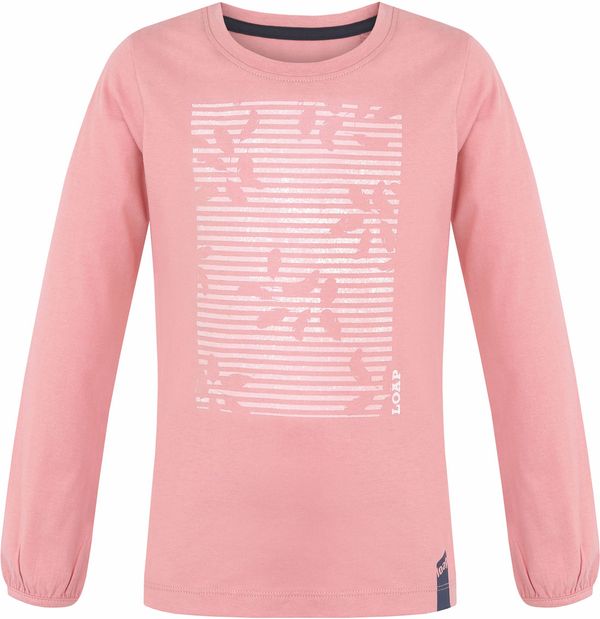 LOAP Dívčí triko LOAP BILANKA Růžová/Bílá