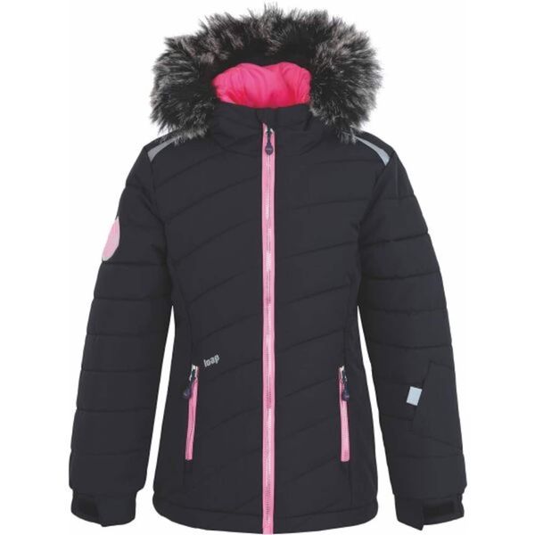 LOAP Girl's ski jacket LOAP FUCHSIA Black/Pink