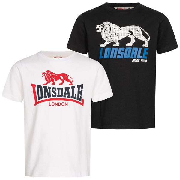 Lonsdale Lonsdale Boys t-shirt double pack