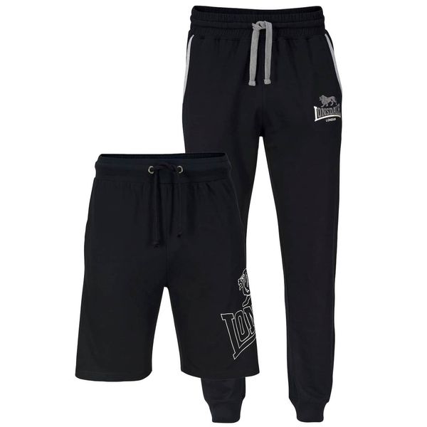 Lonsdale Lonsdale Men's jogging pants and shorts regular fit double pack
