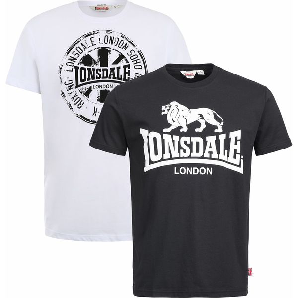 Lonsdale Lonsdale Men's t-shirt regular fit double pack