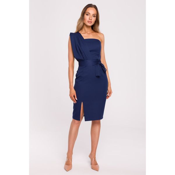 Made Of Emotion Made Of Emotion Woman's Dress M673 Navy Blue