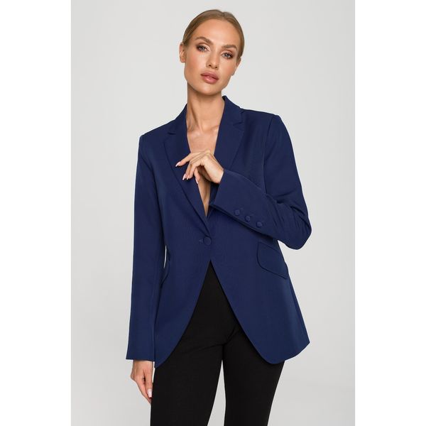 Made Of Emotion Made Of Emotion Woman's Jacket M701 Navy Blue