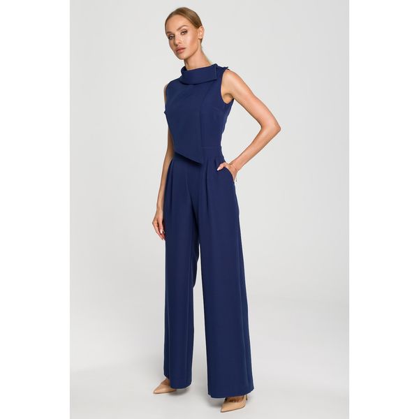 Made Of Emotion Made Of Emotion Woman's Jumpsuit M702 Navy Blue