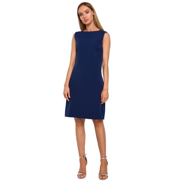 Made Of Emotion Wykonana z emotion woman's dress M490 Granatowy