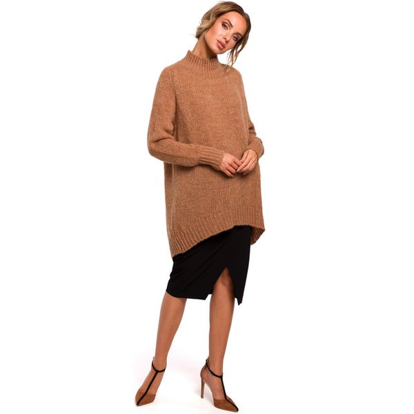 Made Of Emotion Wykonane z emocji kobieta sweter M468 Camel