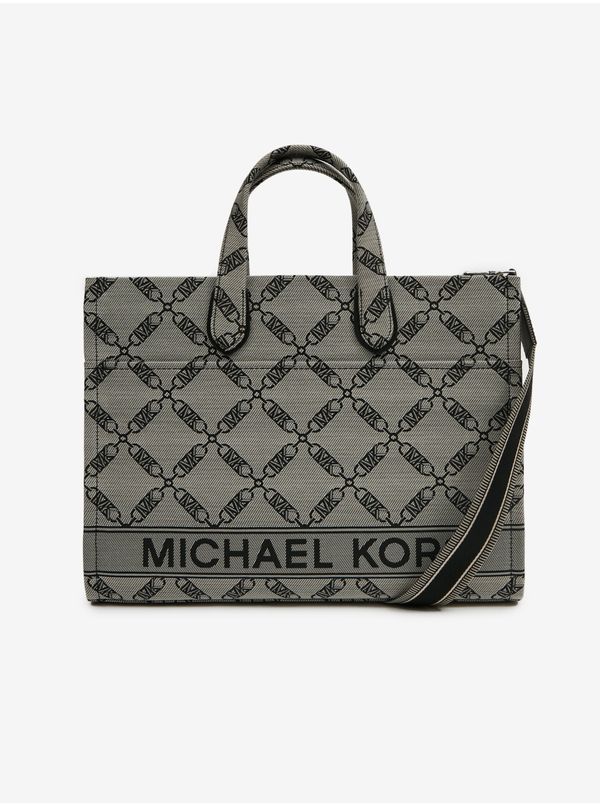 Michael Kors Michael Kors Grab Tote Grey Women's Patterned Handbag - Ladies