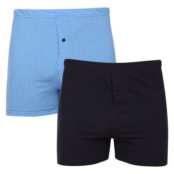 Molvy 2PACK men's shorts Molvy blue (MP-1067-BBU)