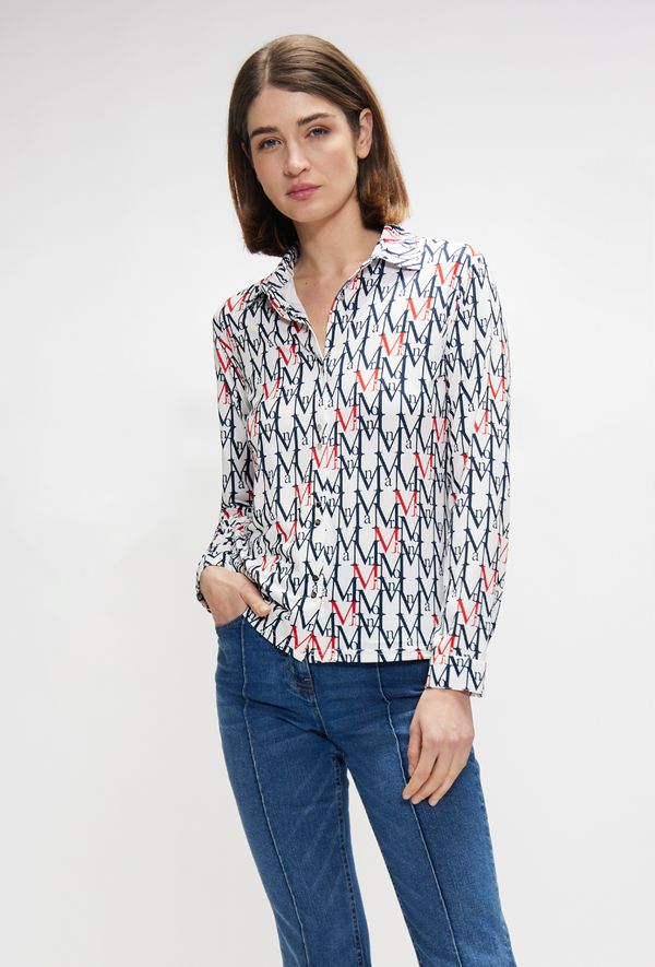 MONNARI MONNARI Woman's Blouses Patterned Women's Blouse Multi White