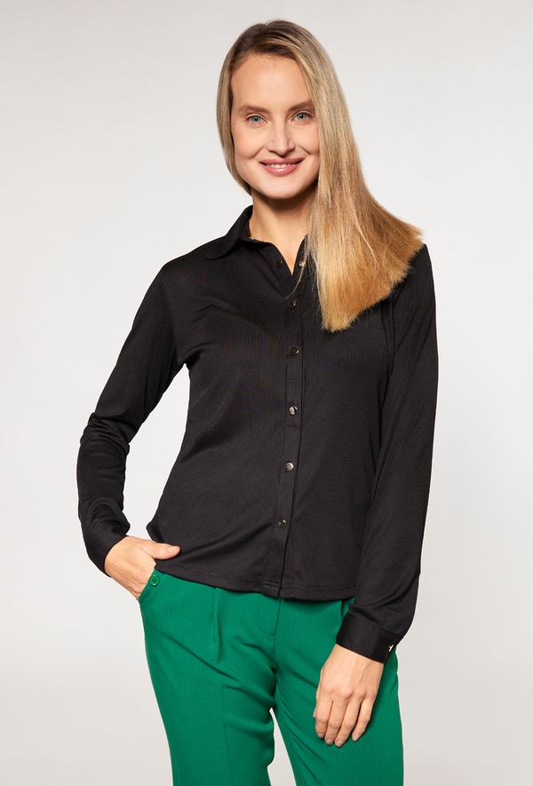 MONNARI MONNARI Woman's Blouses Ribbed Shirt With Collar