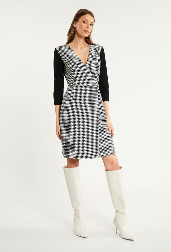 MONNARI MONNARI Woman's Dresses Dress With Checkered Pattern Multi Black