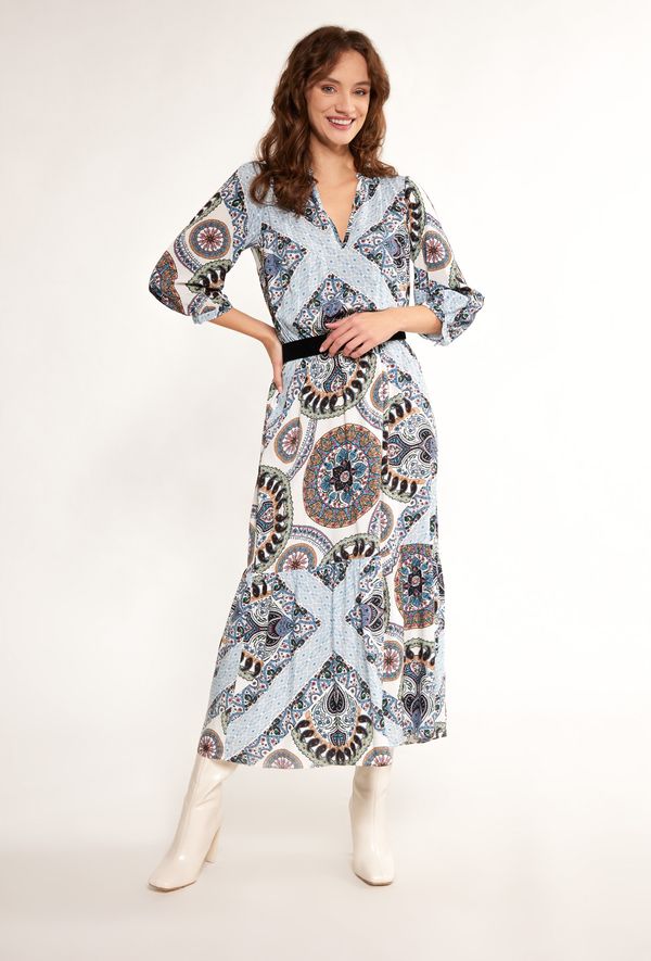 MONNARI MONNARI Woman's Dresses Light Dress With Spotted Pattern Multi Blue