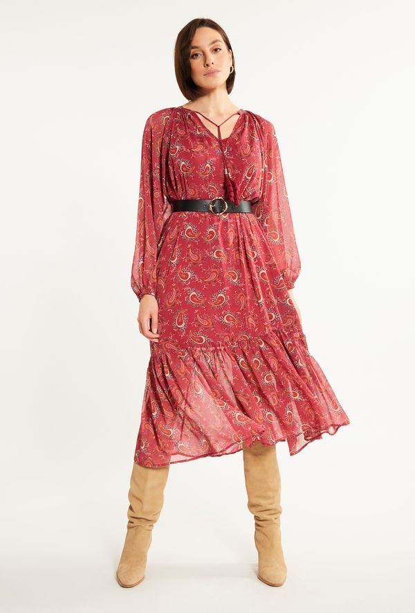 MONNARI MONNARI Woman's Dresses Patterned Maxi Dress With Frill