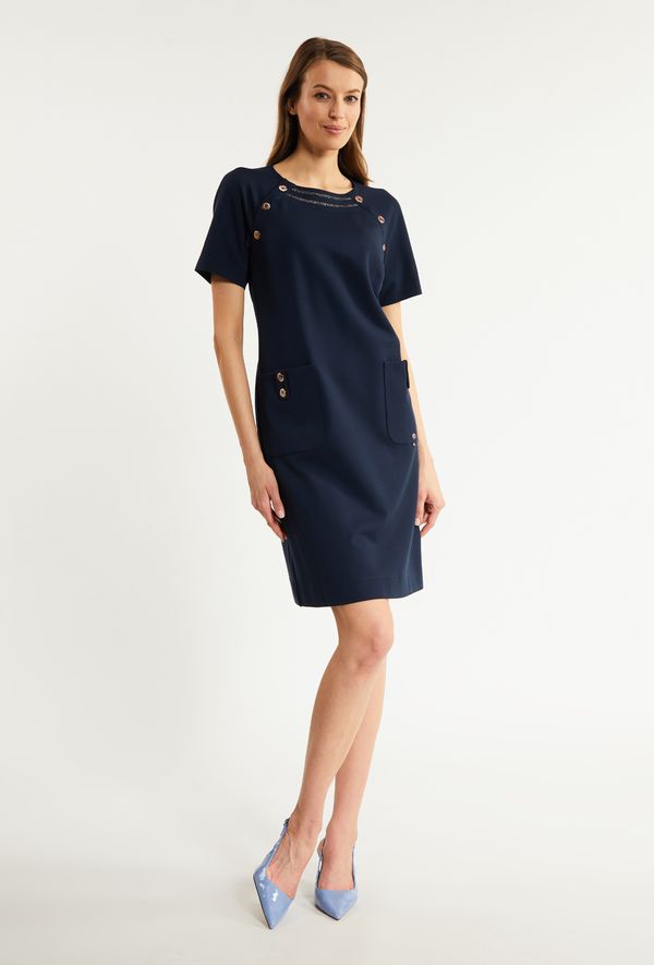 MONNARI MONNARI Woman's Dresses Women's Dress With Decorative Buttons Navy Blue