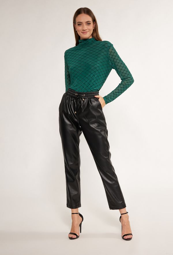 MONNARI MONNARI Woman's Elegant Trousers Women's Pants Made Of Imitation Leather