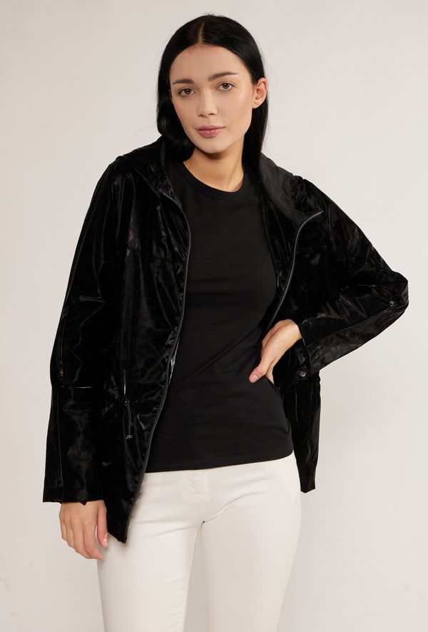 MONNARI MONNARI Woman's Jackets Jacket With A Delicate, Animal Pattern Multi Black