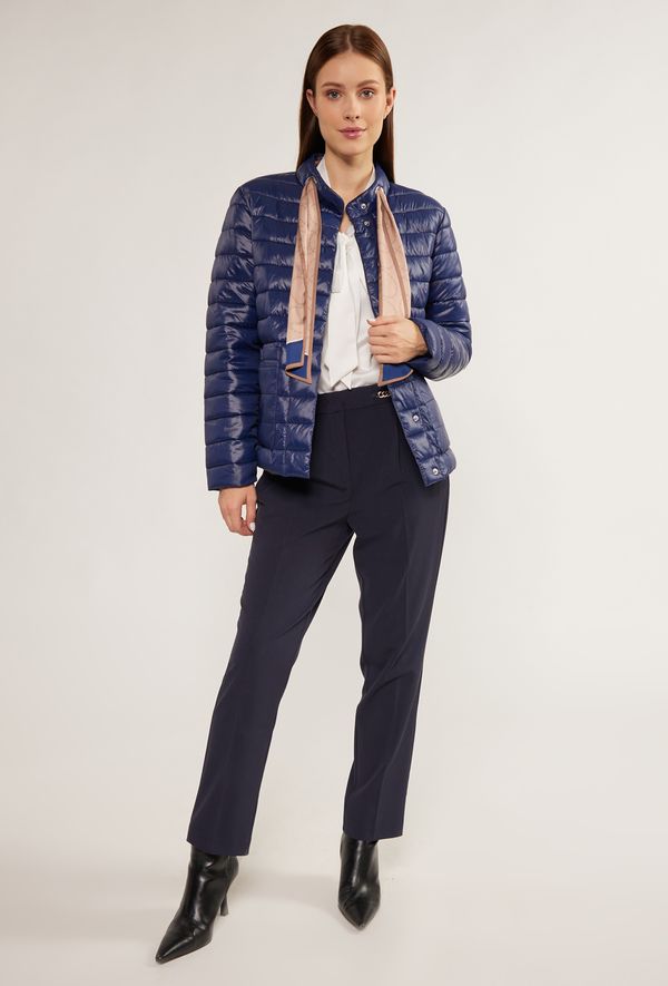 MONNARI MONNARI Woman's Jackets Quilted Jacket With Scarf Included Navy Blue
