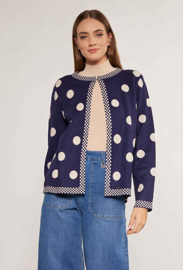 MONNARI MONNARI Woman's Jumpers & Cardigans Bolero In Peas Navy Blue