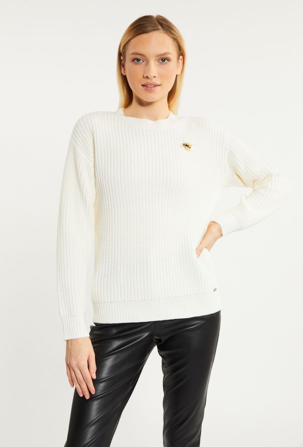 MONNARI MONNARI Woman's Jumpers & Cardigans Casual Sweater With Decorative Brooch