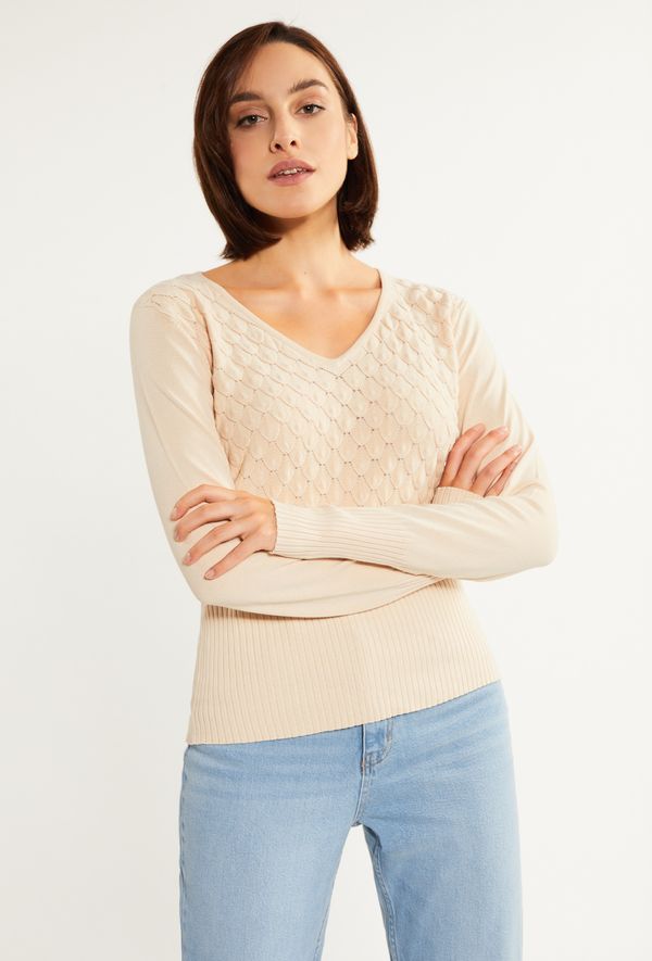 MONNARI MONNARI Woman's Jumpers & Cardigans Fitted Sweater With Long Sleeves