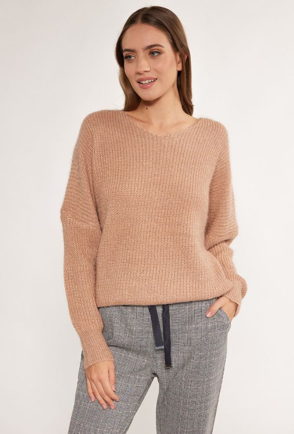 MONNARI MONNARI Woman's Jumpers & Cardigans Ribbed Sweater With Puffy Sleeves