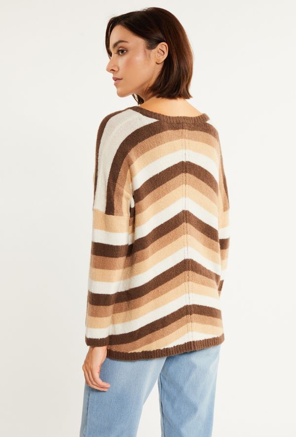 MONNARI MONNARI Woman's Jumpers & Cardigans Striped Sweater