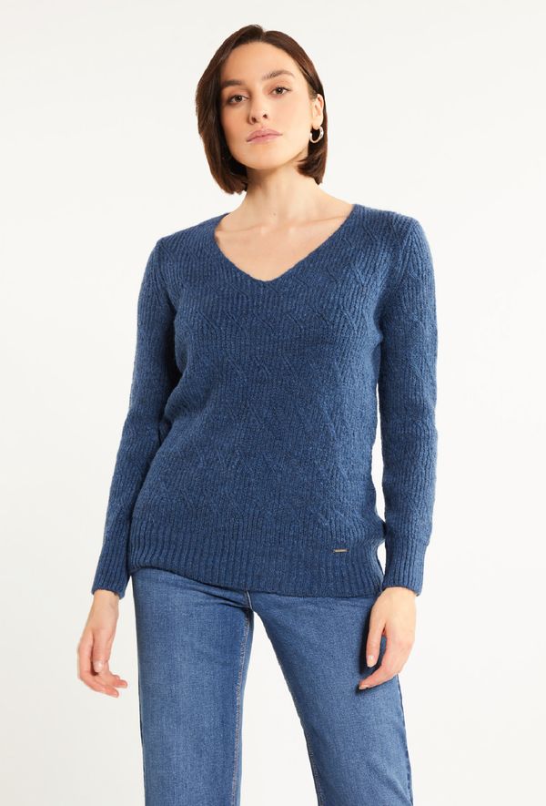 MONNARI MONNARI Woman's Jumpers & Cardigans Sweater For Every Day Navy Blue