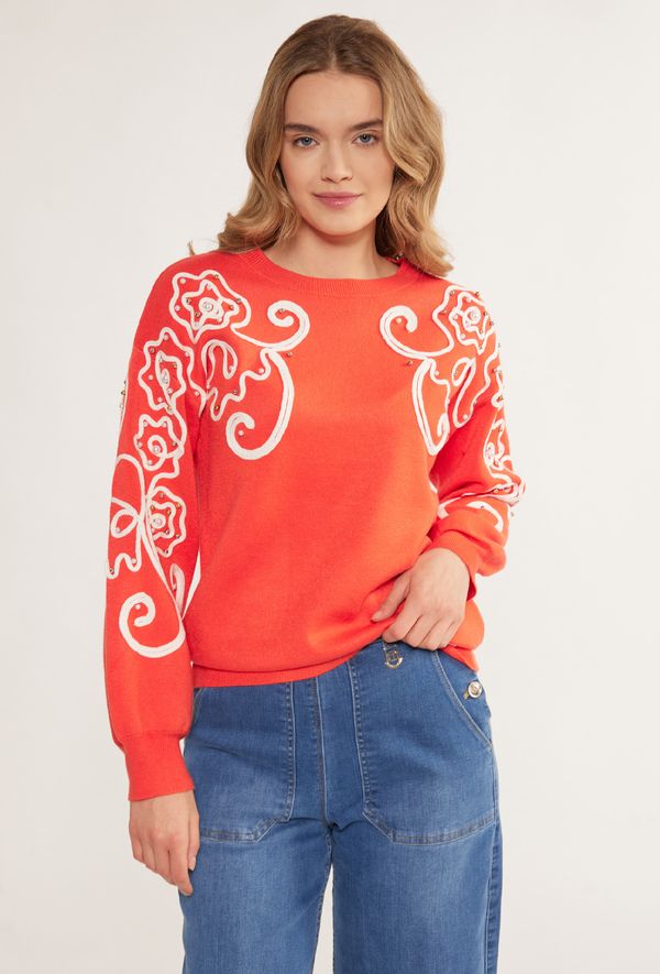 MONNARI MONNARI Woman's Jumpers & Cardigans Viscose Sweater With Pattern